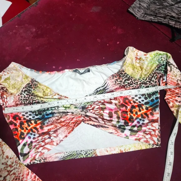 Snakeskin & Leopard Print Halter Top & Skirt outfit - Picture 6 of 15